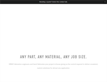 Tablet Screenshot of orbxfabrication.com